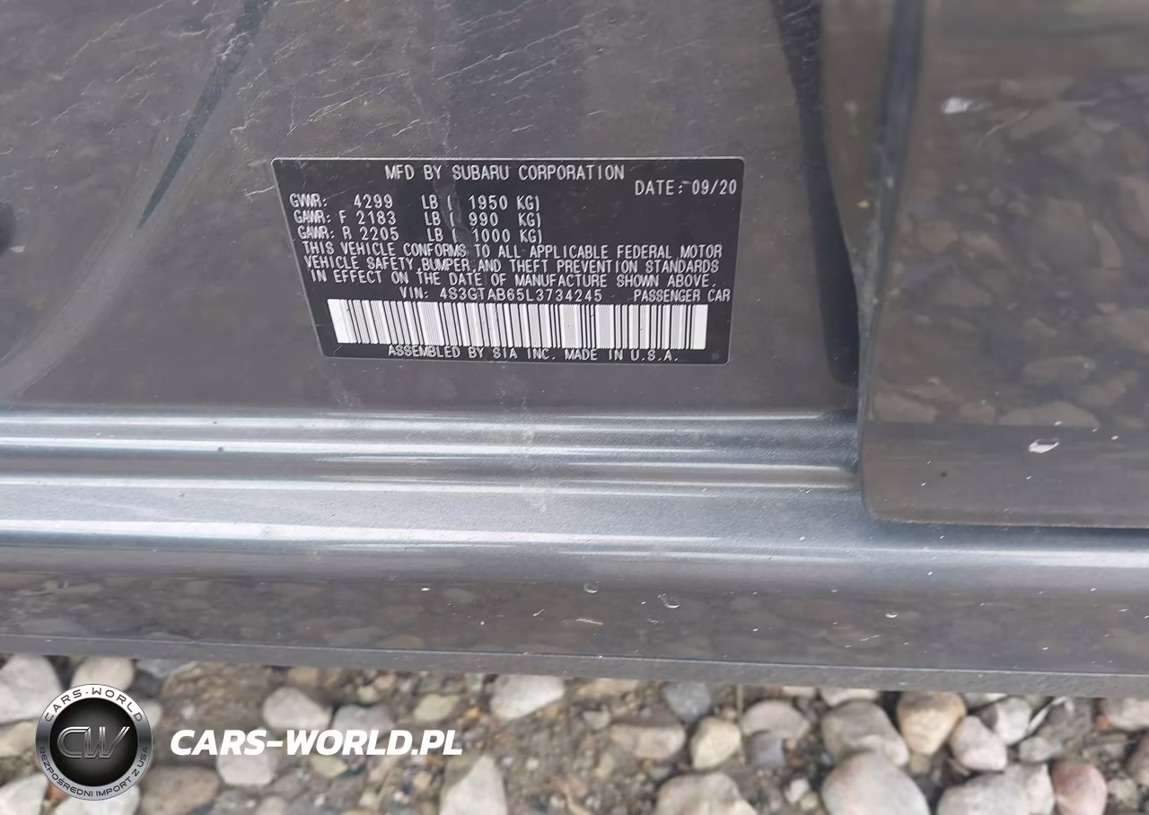 2020 Subaru Impreza 5-Door VIN:4S3GTAB65L3734245 - 9