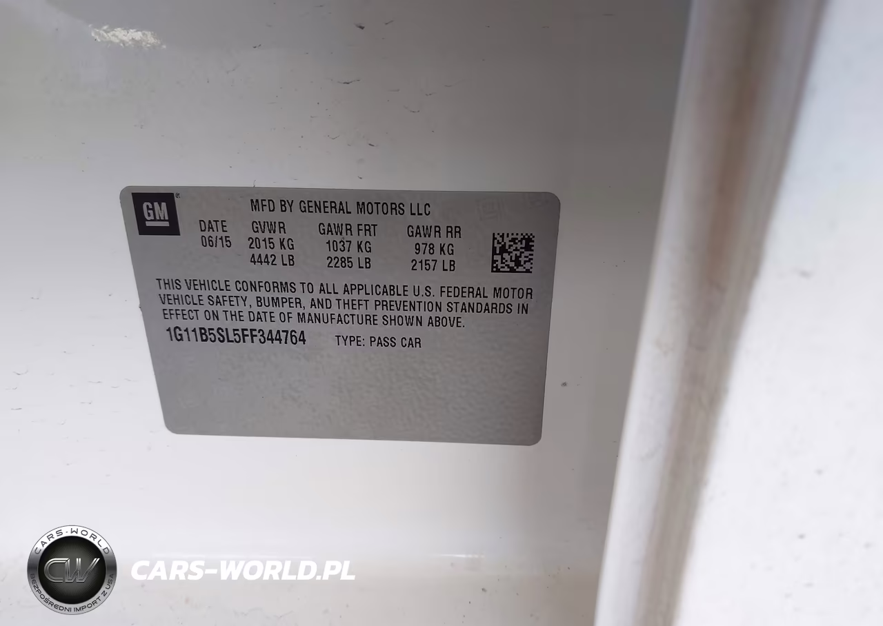 2015 Chevrolet Malibu Ls VIN:1G11B5SL5FF344764 - 9