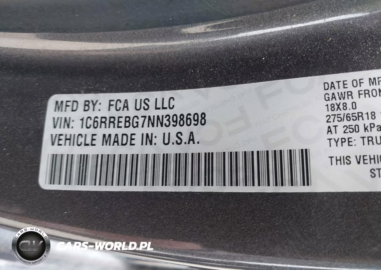 2022 Ram 1500 Lone Star 4X2 6'4 Box VIN:1C6RREBG7NN398698 - 9
