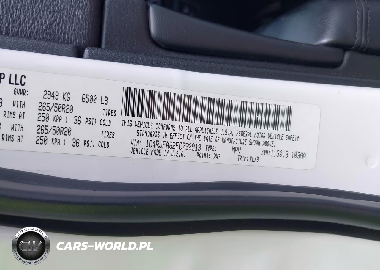 2015 Jeep Grand Cherokee Altitude VIN:1C4RJFAG2FC720913 - 9