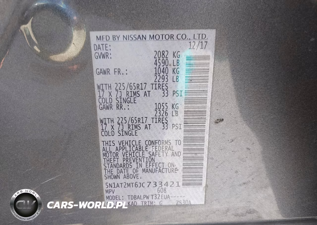 2018 Nissan Rogue S VIN:5N1AT2MT6JC733421 - 9