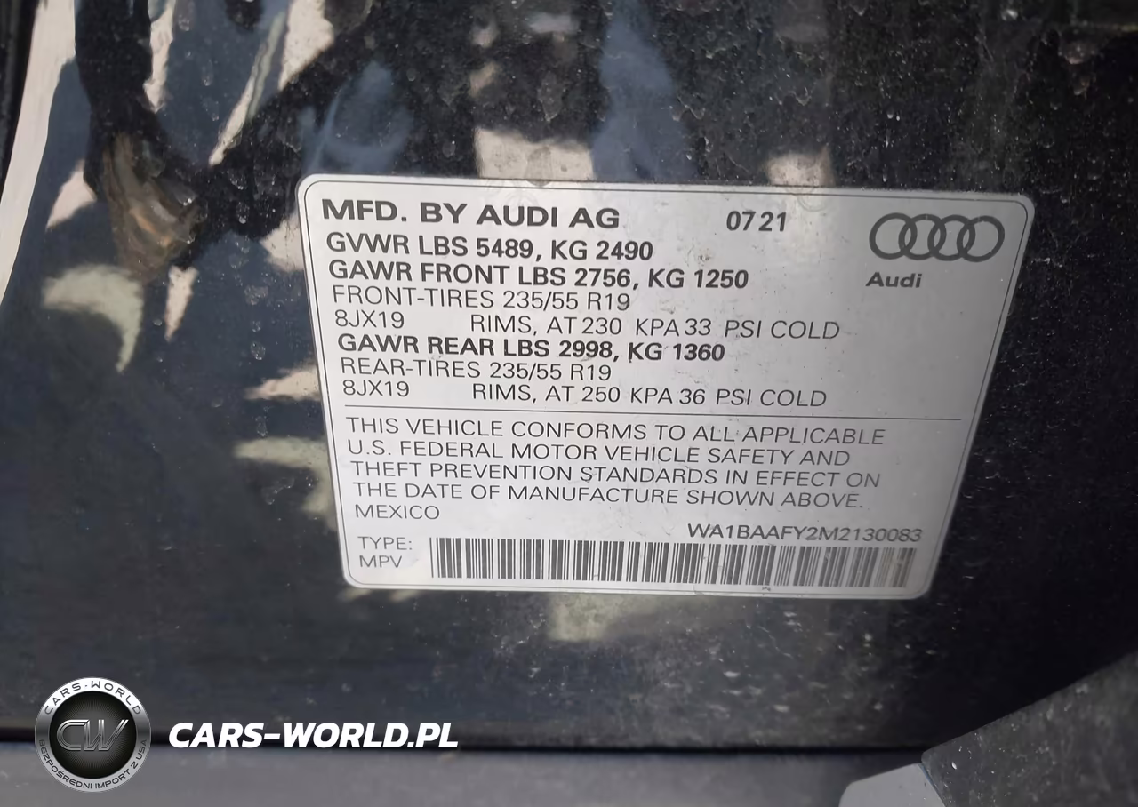 2021 Audi Q5 Premium Plus 45 Tfsi Quattro S Tronic VIN:WA1BAAFY2M2130083 - 9