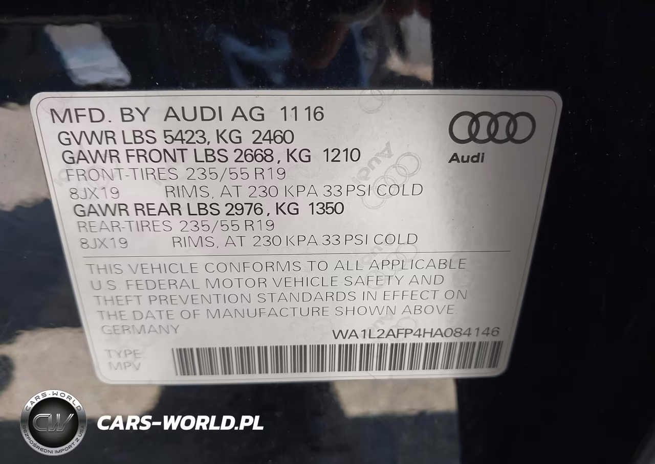 2017 Audi Q5 2.0T Premium VIN:WA1L2AFP4HA084146 - 9