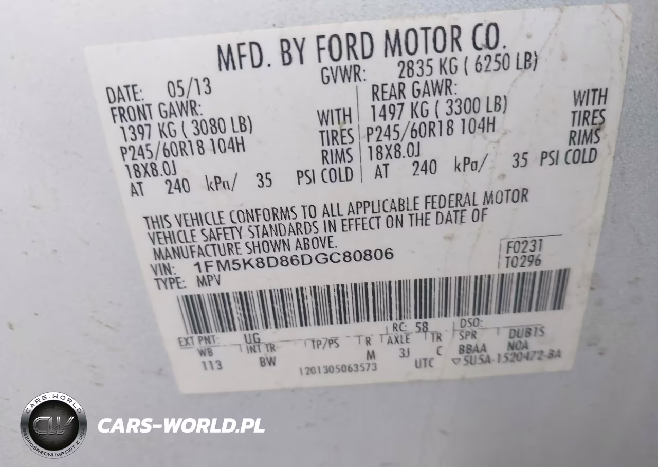 2013 Ford Explorer Xlt VIN:1FM5K8D86DGC80806 - 9