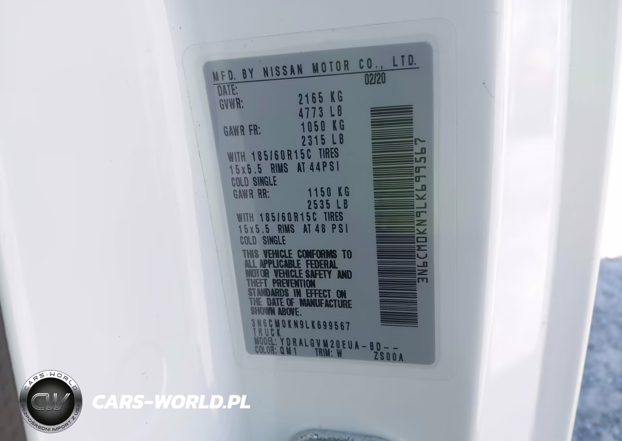 2020 Nissan Nv200 Cargo Sv Xtronic Cvt VIN:3N6CM0KN9LK699567 - 9