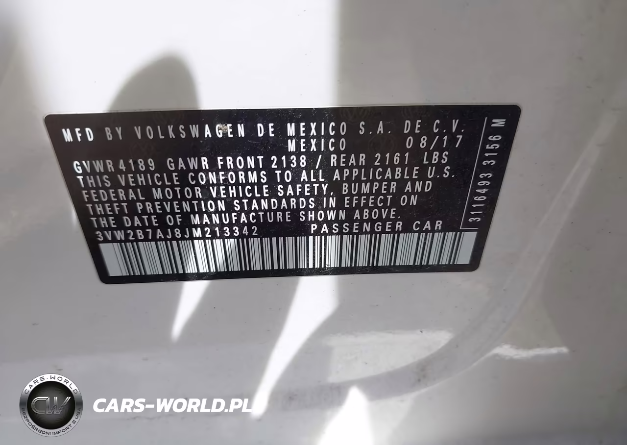 2018 Volkswagen Jetta 1.4T S VIN:3VW2B7AJ8JM213342 - 9