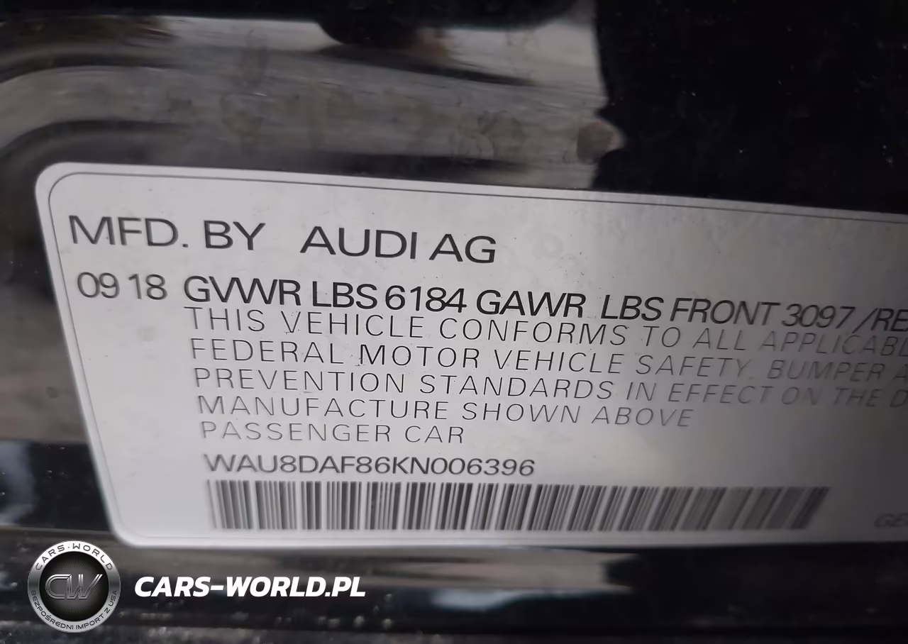 2019 Audi A8 L 55 VIN:WAU8DAF86KN006396 - 9