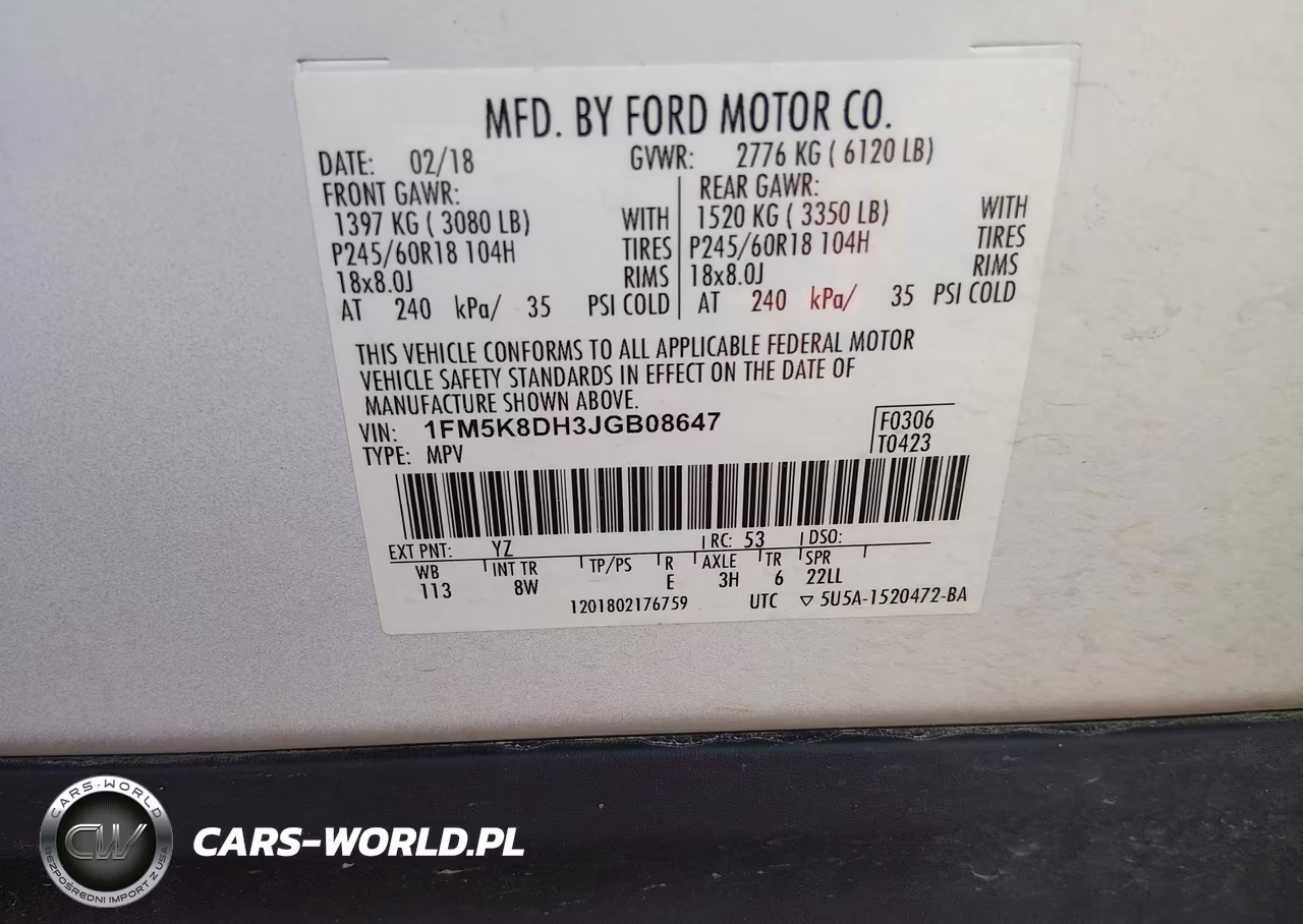 2018 Ford Explorer Xlt VIN:1FM5K8DH3JGB08647 - 9