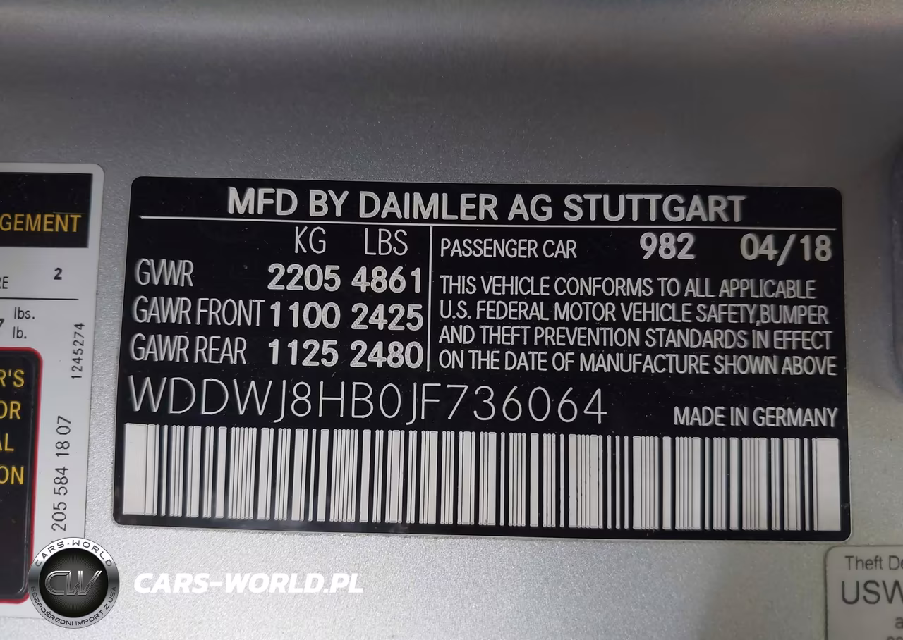 2018 Mercedes-Benz Amg C 63 S VIN:WDDWJ8HB0JF736064 - 9