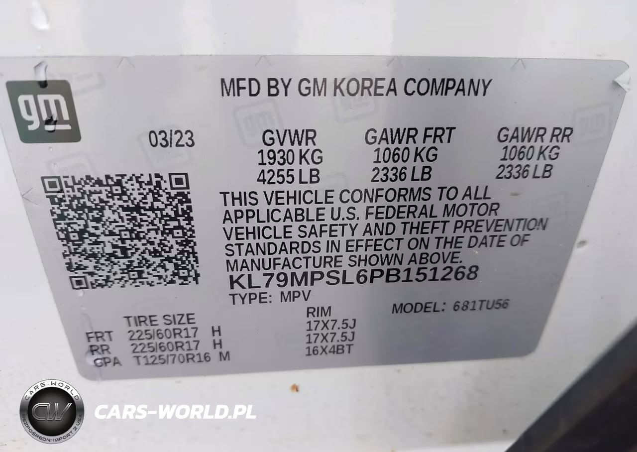 2023 Chevrolet Trailblazer Fwd Lt VIN:KL79MPSL6PB151268 - 9