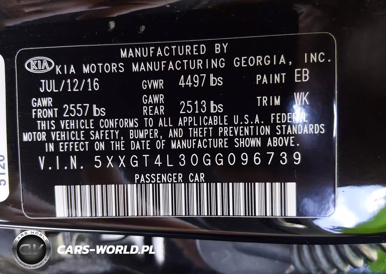 2016 Kia Optima Lx VIN:5XXGT4L30GG096739 - 9