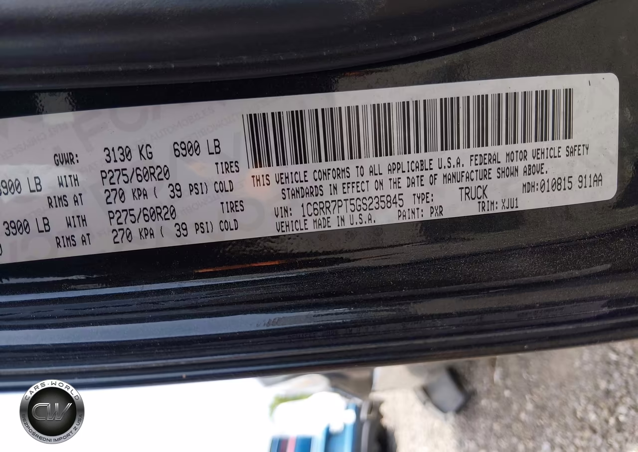 2016 Ram 1500 Longhorn VIN:1C6RR7PT5GS235845 - 9