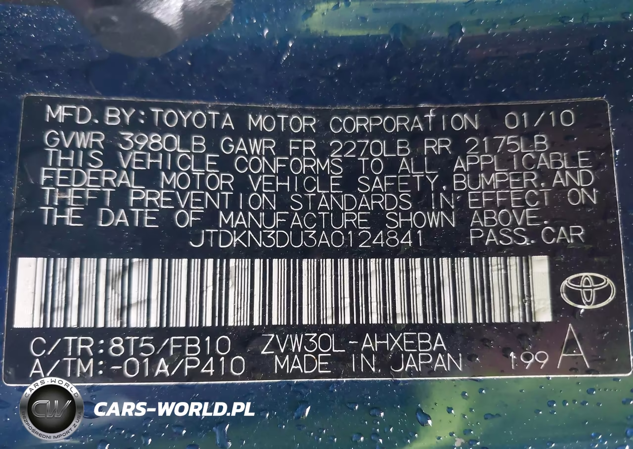 2010 Toyota Prius Iii VIN:JTDKN3DU3A0124841 - 9