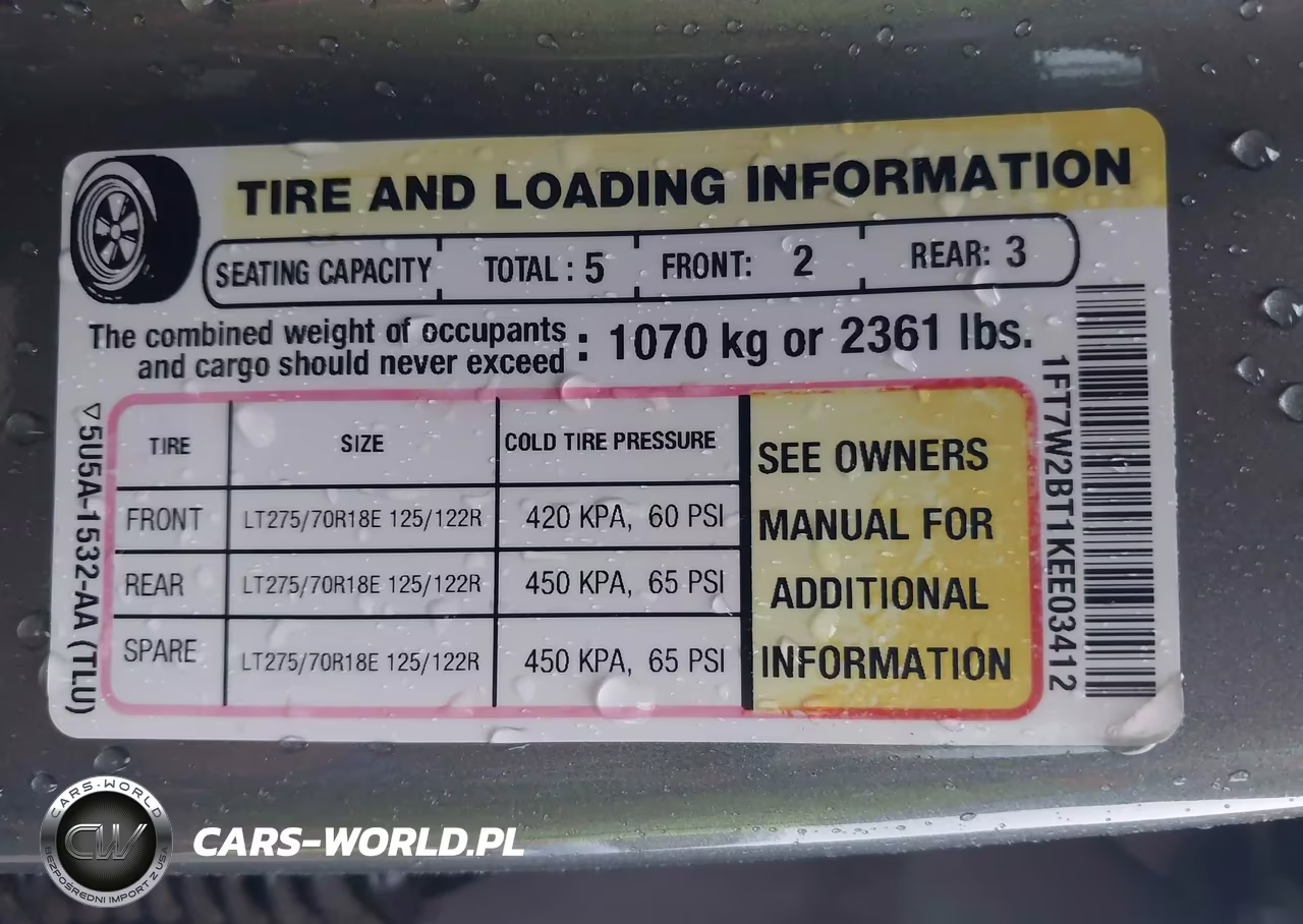 2019 Ford F-250 Xlt VIN:1FT7W2BT1KEE03412 - 9