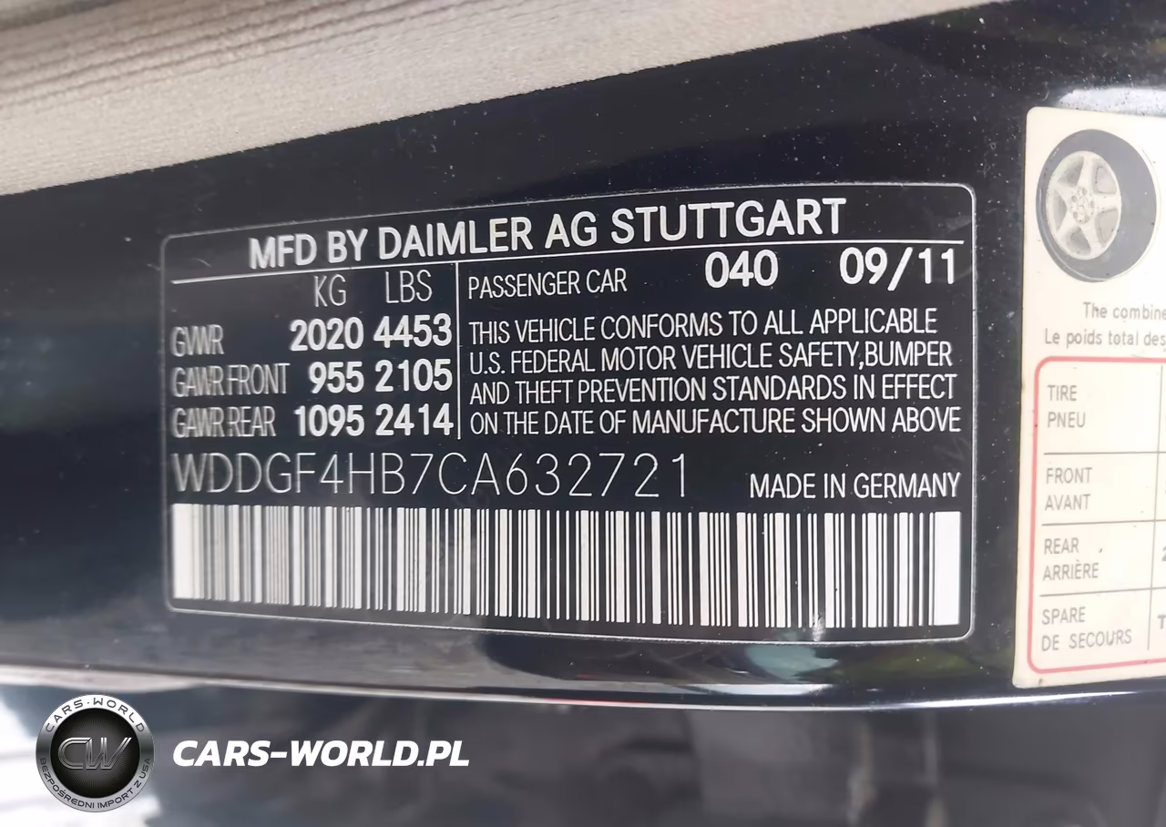 2012 Mercedes-Benz C 250 Sport VIN:WDDGF4HB7CA632721 - 9