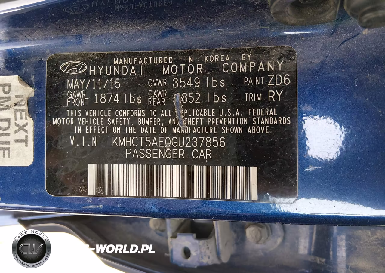 2016 Hyundai Accent Se VIN:KMHCT5AE0GU237856 - 9