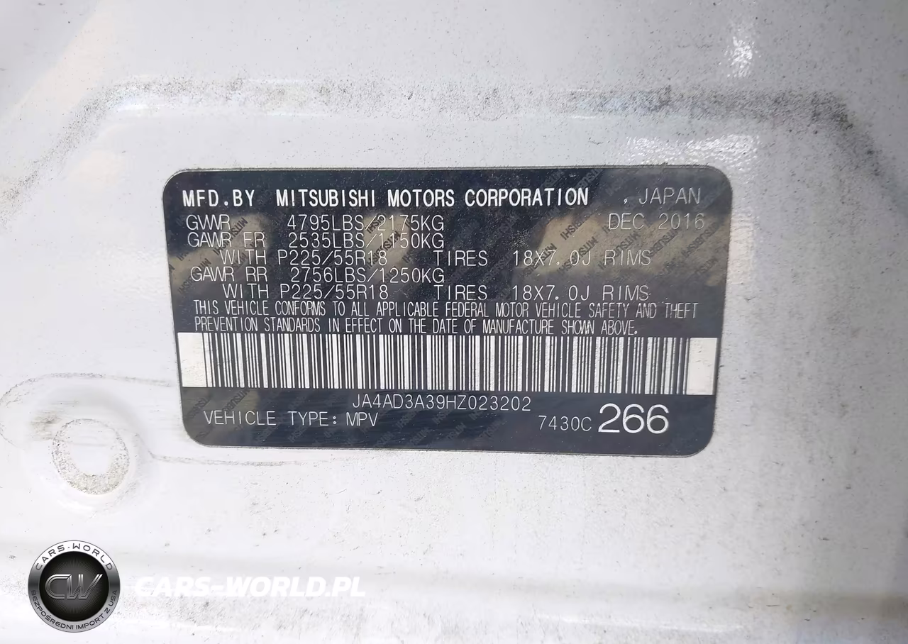 2017 Mitsubishi Outlander Se VIN:JA4AD3A39HZ023202 - 9
