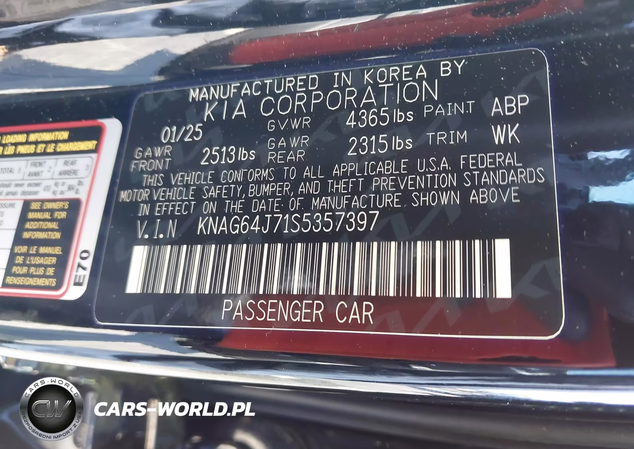 2025 Kia K5 Gt-Line VIN:KNAG64J71S5357397 - 9