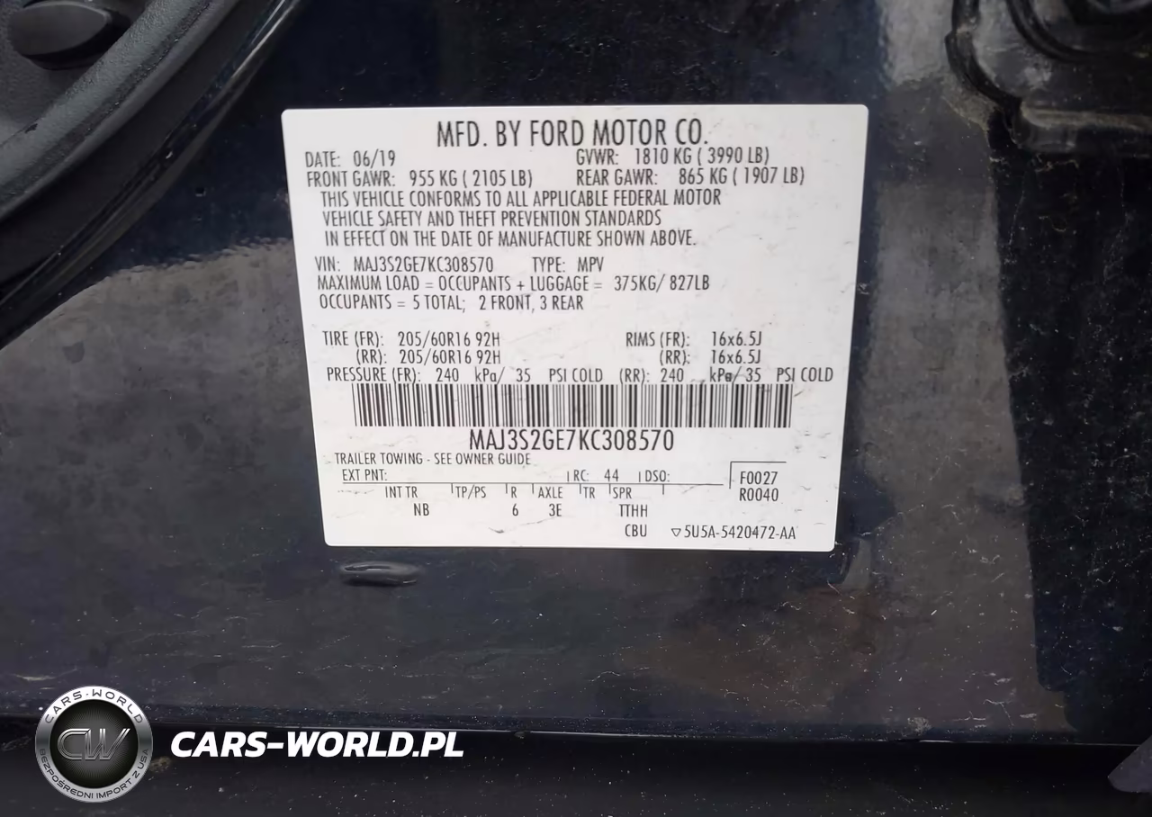 2019 Ford Ecosport Se VIN:MAJ3S2GE7KC308570 - 9