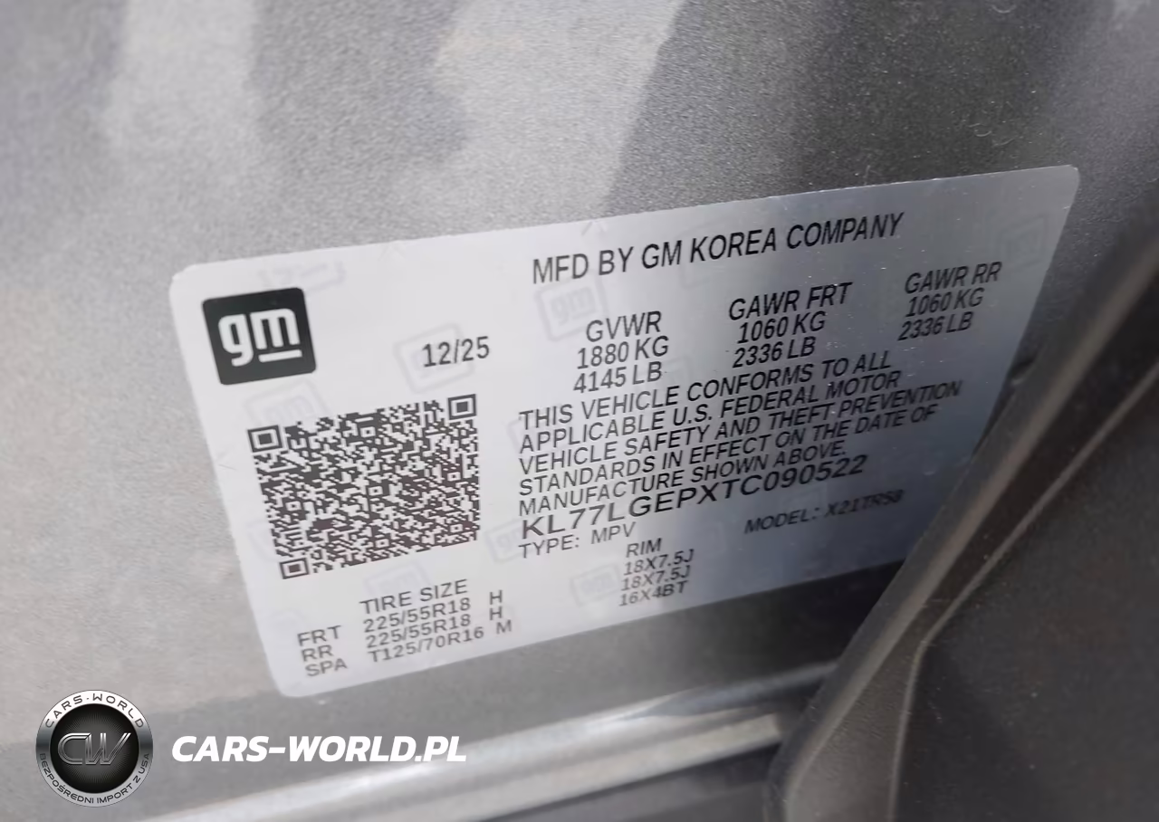 2026 Chevrolet Trax Fwd 1Rs VIN:KL77LGEPXTC090522 - 9