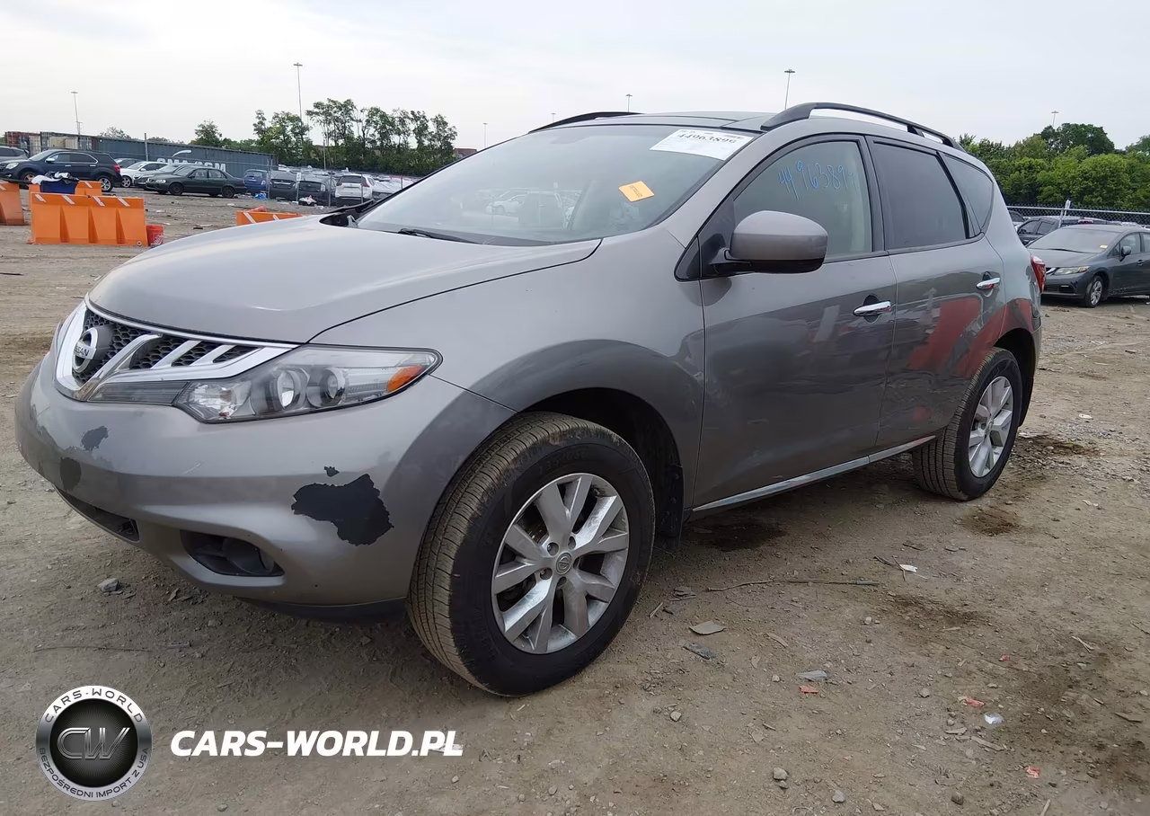2012 Nissan Murano Sl VIN:JN8AZ1MW7CW235080 - 2