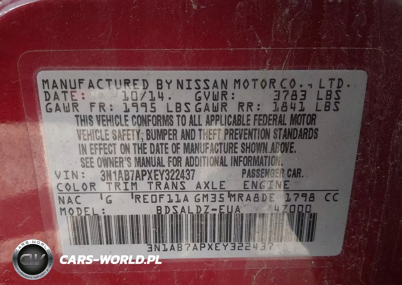 2014 Nissan Sentra Sv VIN:3N1AB7APXEY322437 - 9