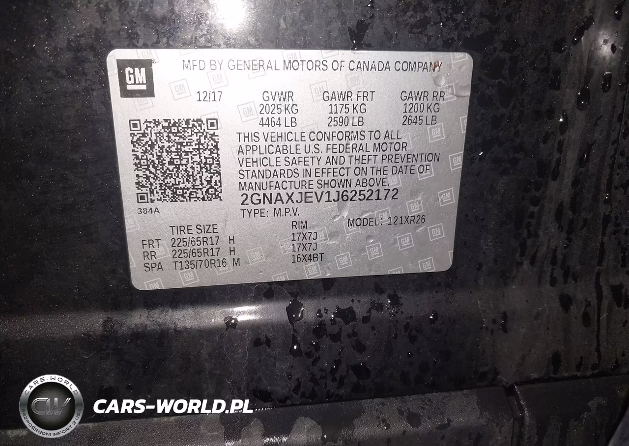2018 Chevrolet Equinox Lt VIN:2GNAXJEV1J6252172 - 9