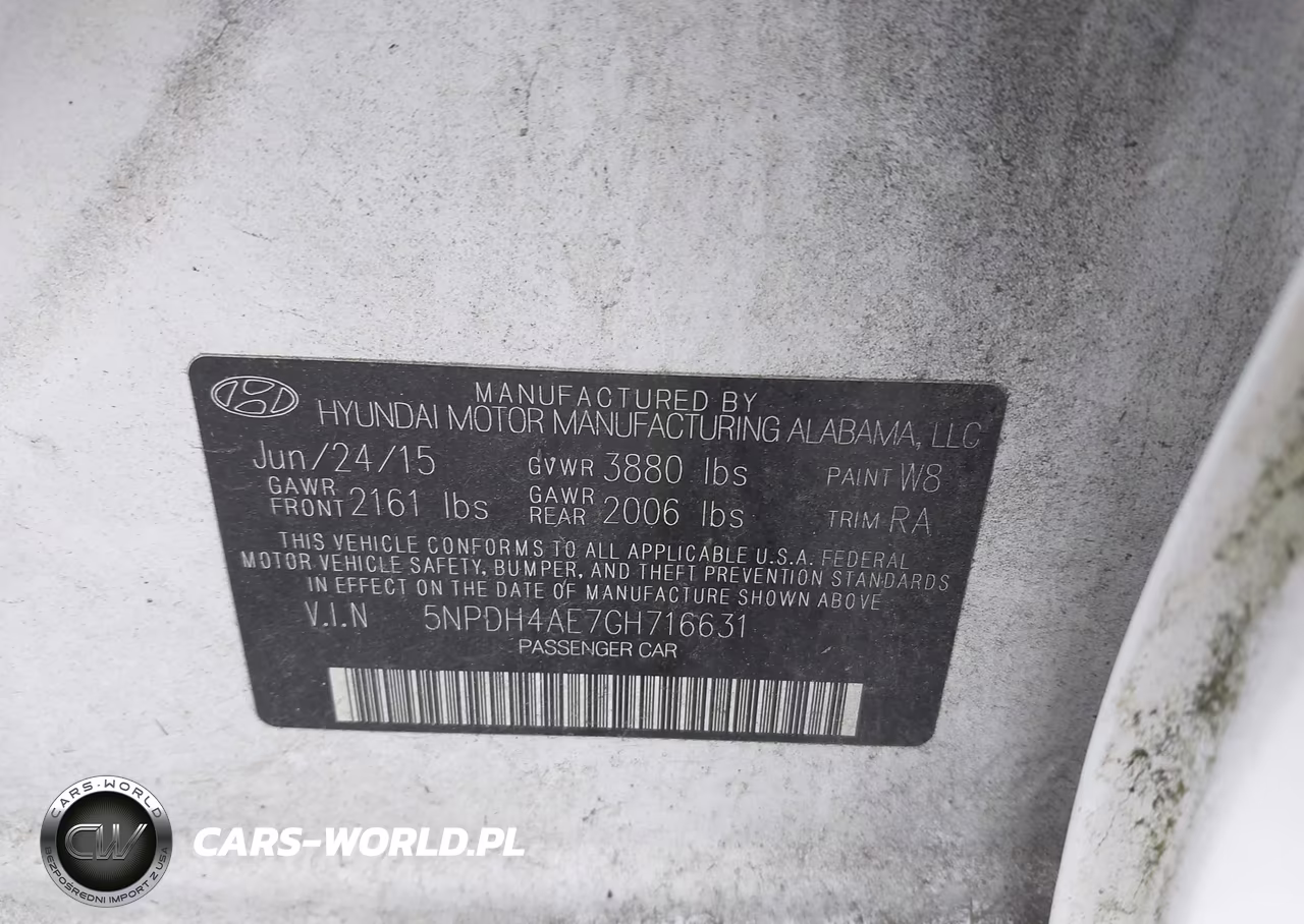 2016 Hyundai Elantra Se VIN:5NPDH4AE7GH716631 - 9