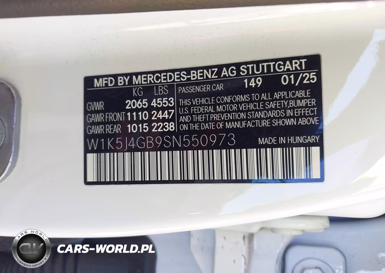 2025 Mercedes-Benz Cla 250 Coupe VIN:W1K5J4GB9SN550973 - 9