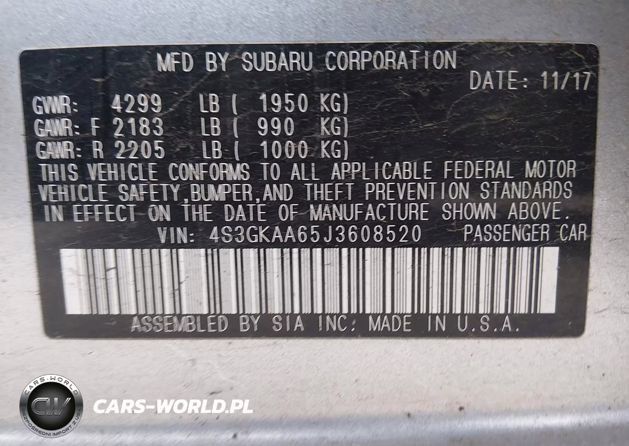 2018 Subaru Impreza 2.0I VIN:4S3GKAA65J3608520 - 9