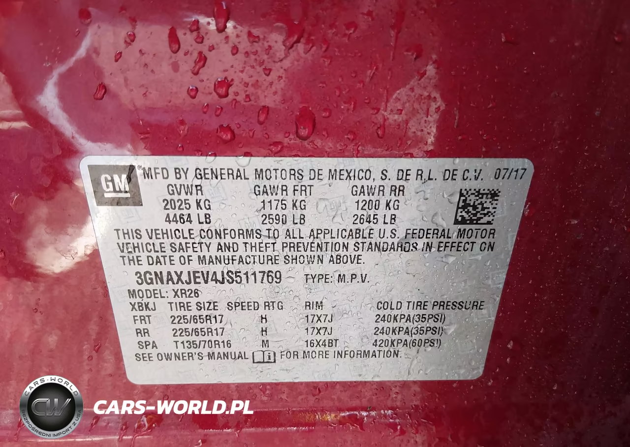 2018 Chevrolet Equinox Lt VIN:3GNAXJEV4JS511769 - 9