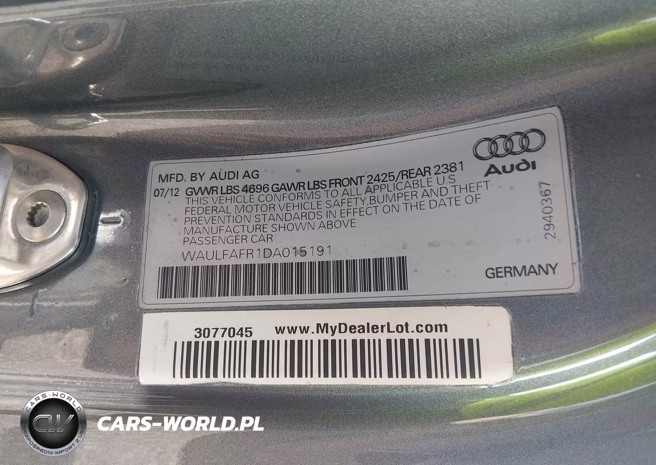 2013 Audi A5 2.0T Premium VIN:WAULFAFR1DA015191 - 9