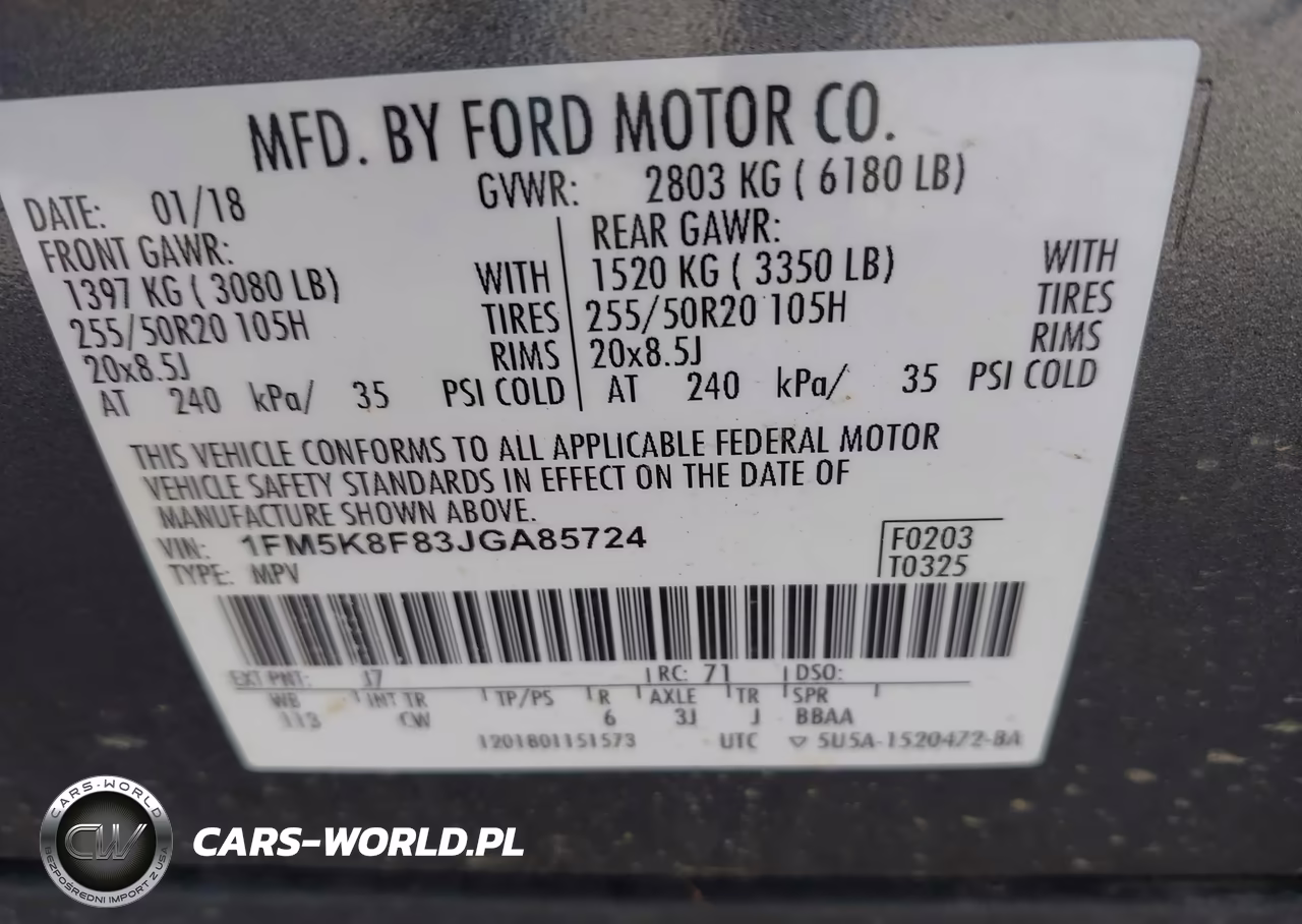 2018 Ford Explorer Limited VIN:1FM5K8F83JGA85724 - 9