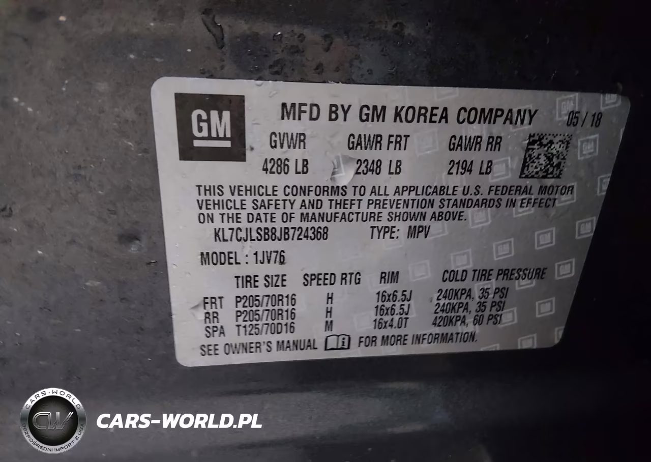 2018 Chevrolet Trax Lt VIN:KL7CJLSB8JB724368 - 9