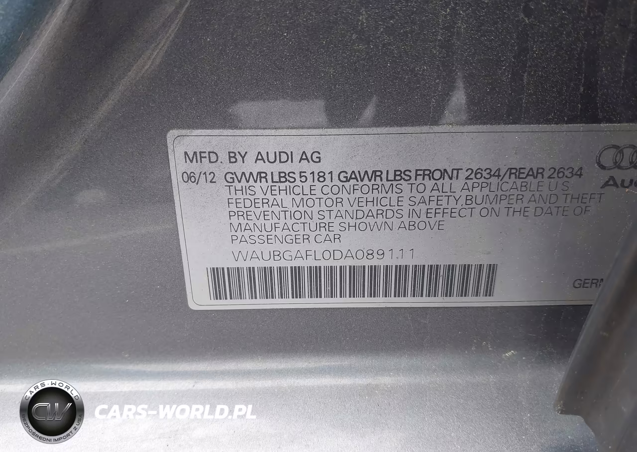 2013 Audi S4 3.0T Premium Plus VIN:WAUBGAFL0DA089111 - 9