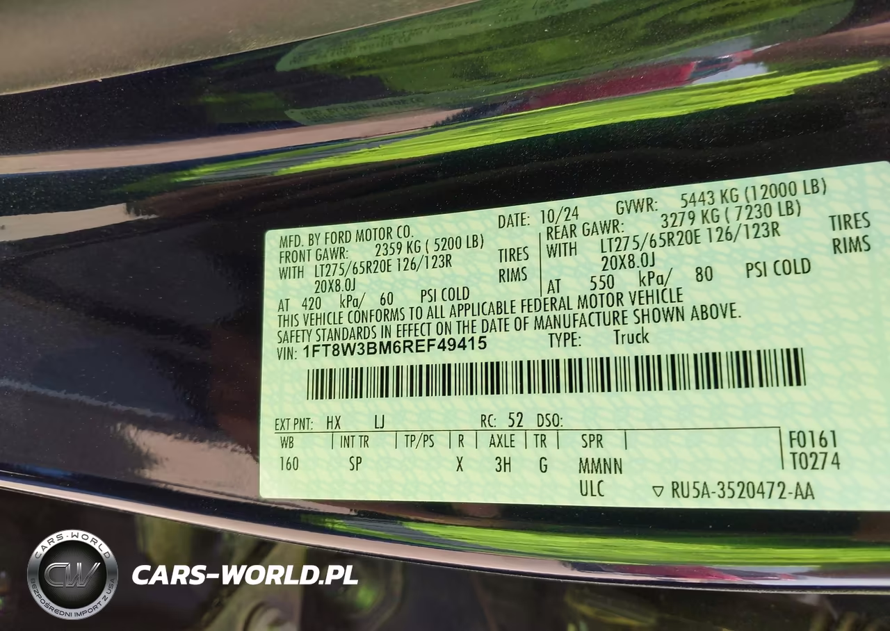 2024 Ford F-350 King Ranch VIN:1FT8W3BM6REF49415 - 8