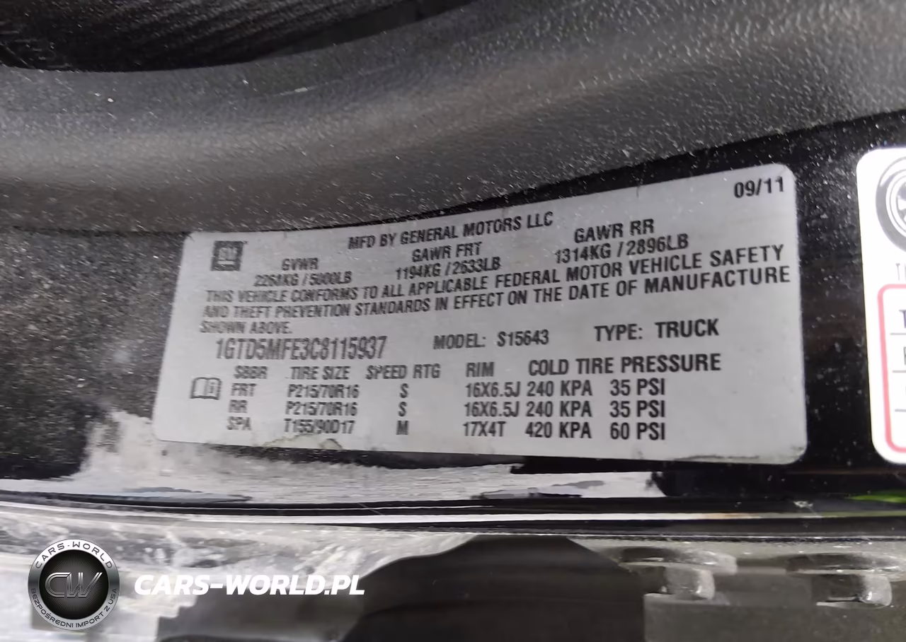 2012 GMC Canyon Sle1 VIN:1GTD5MFE3C8115937 - 9