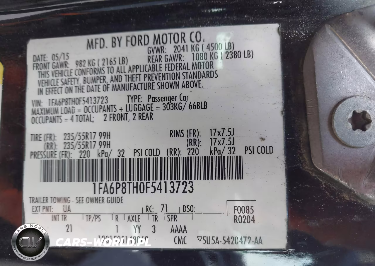 2015 Ford Mustang Ecoboost VIN:1FA6P8TH0F5413723 - 9