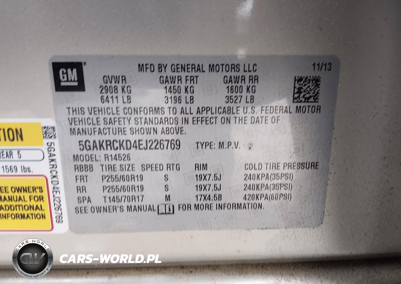 2014 Buick Enclave Premium VIN:5GAKRCKD4EJ226769 - 9