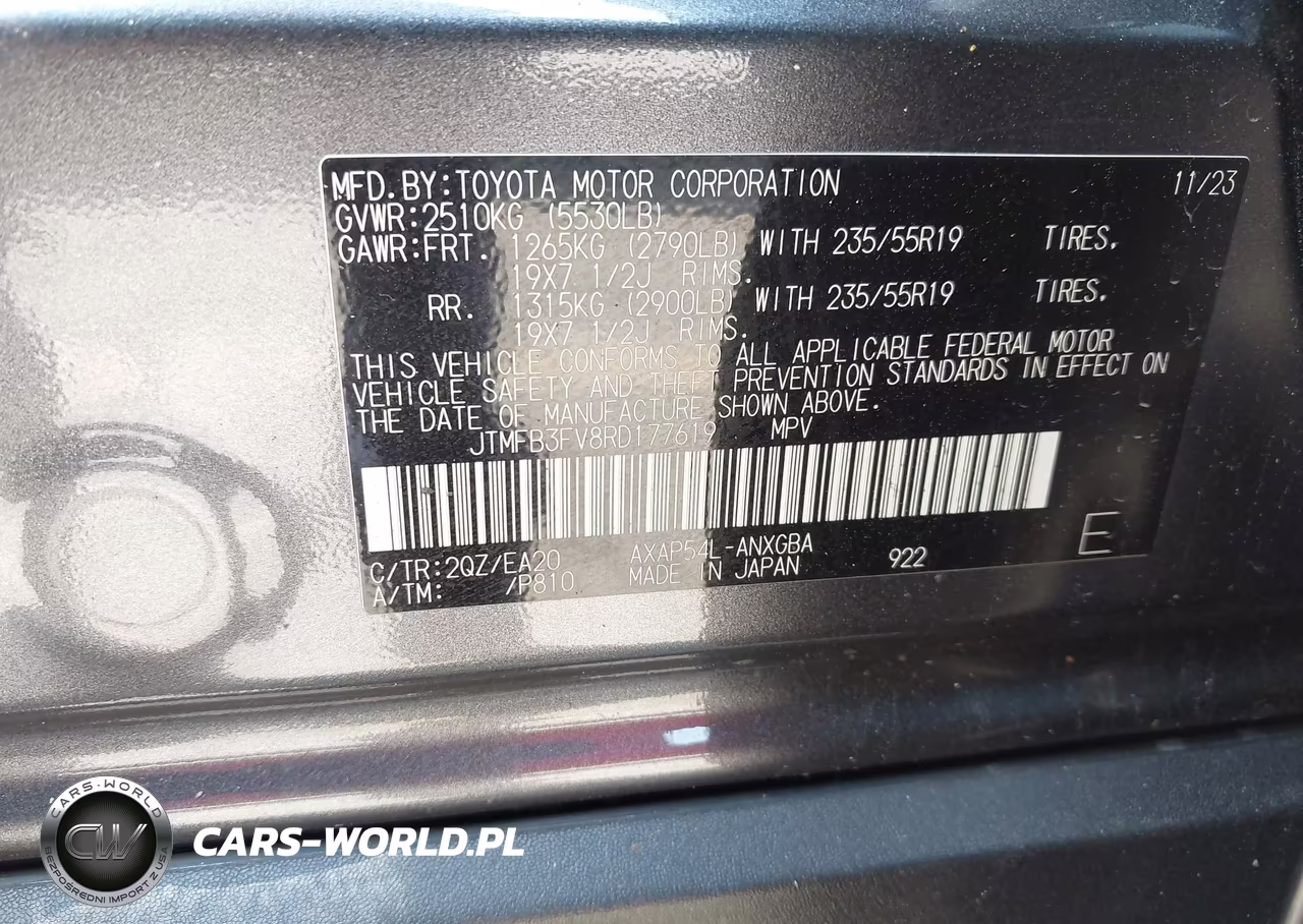 2024 Toyota Rav4 Prime Xse VIN:JTMFB3FV8RD177619 - 9