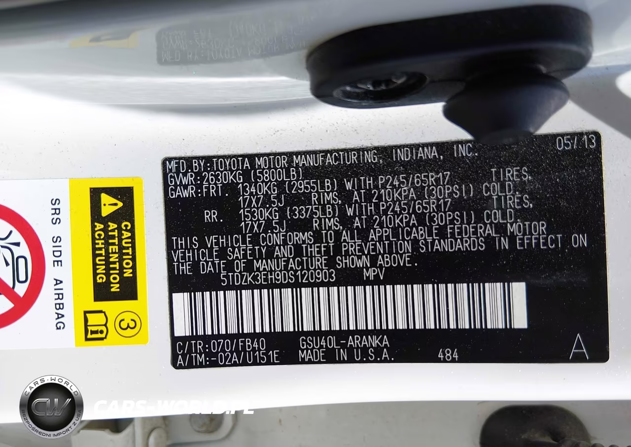 2013 Toyota Highlander Base V6 VIN:5TDZK3EH9DS120903 - 9