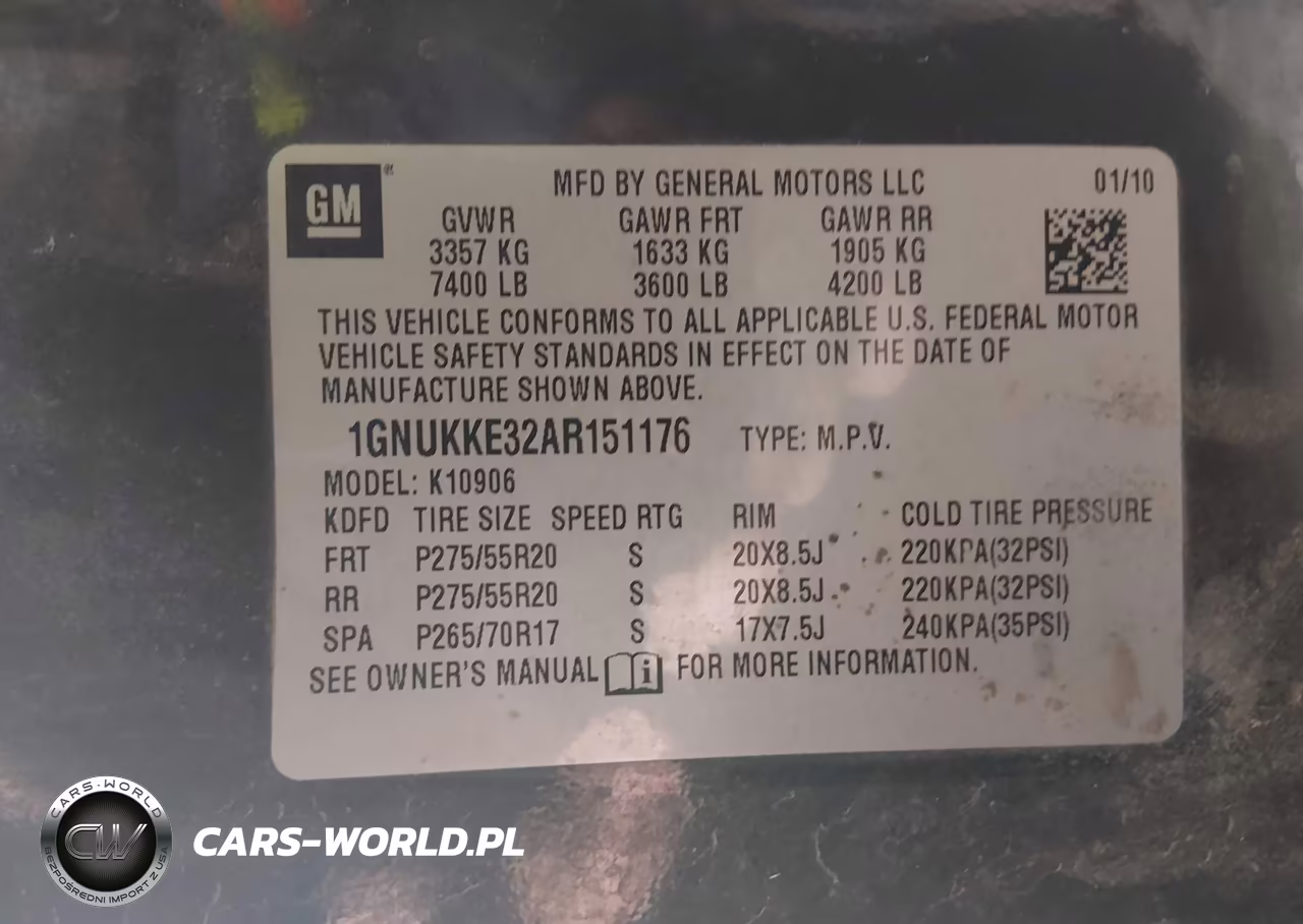 2010 Chevrolet Suburban 1500 Ltz VIN:1GNUKKE32AR151176 - 9