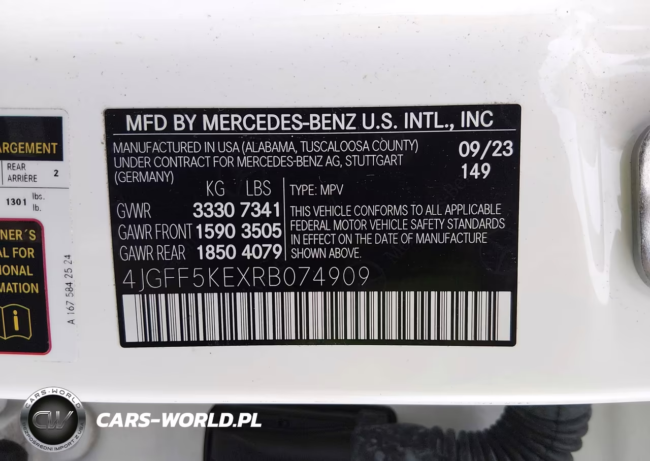 2024 Mercedes-Benz Gls 450 4Matic VIN:4JGFF5KEXRB074909 - 9