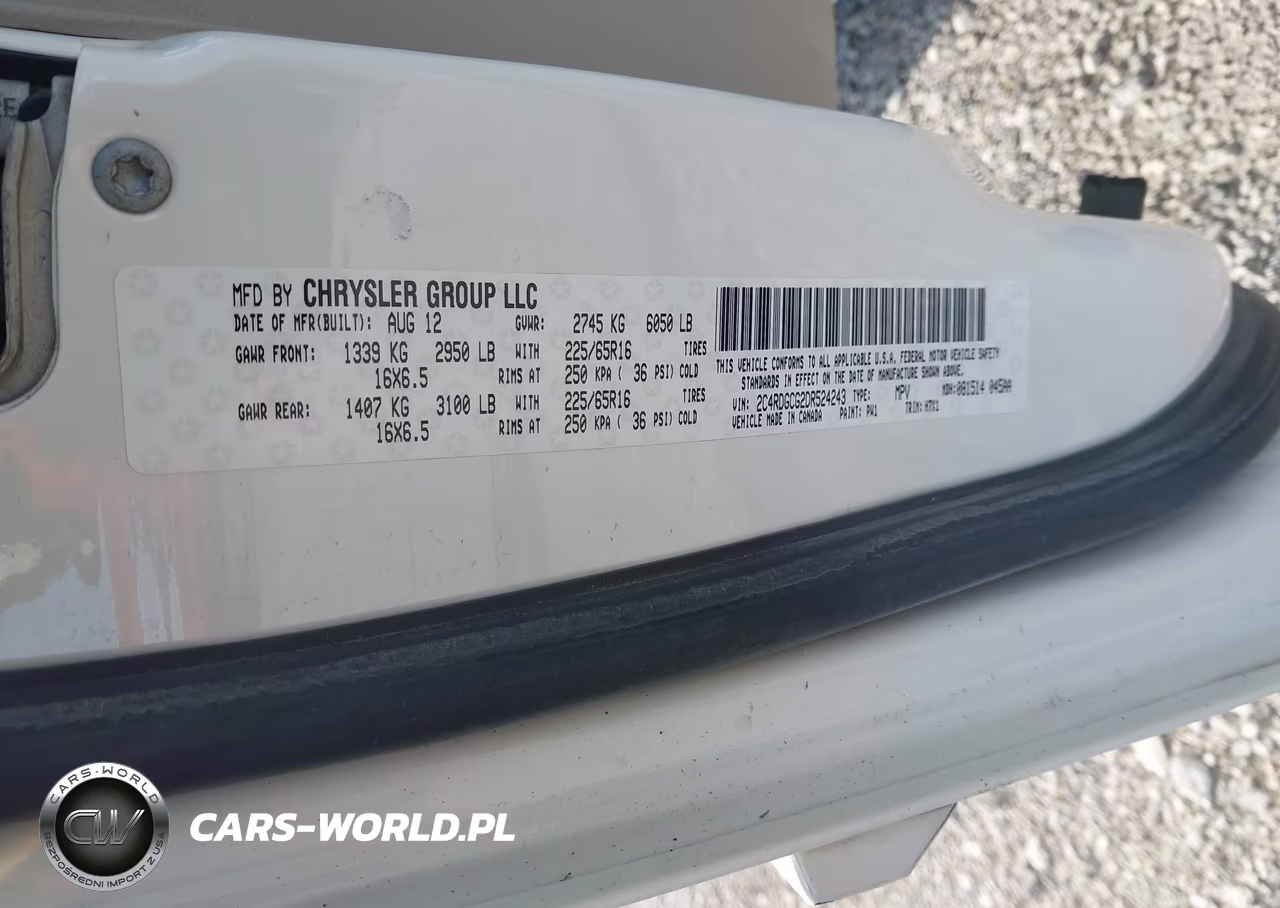 2013 Dodge Grand Caravan Sxt VIN:2C4RDGCG2DR524243 - 9
