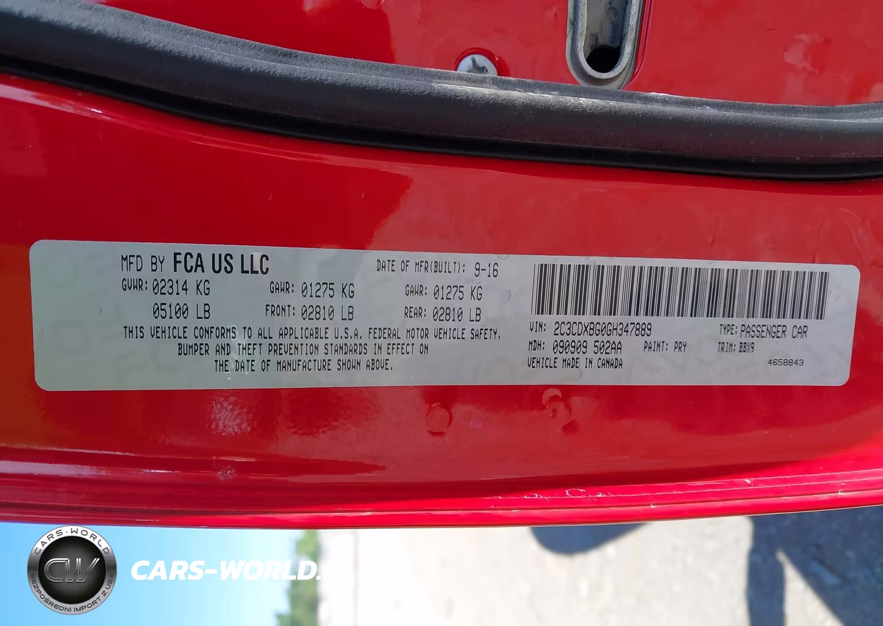 2016 Dodge Charger Se VIN:2C3CDXBG0GH347889 - 9