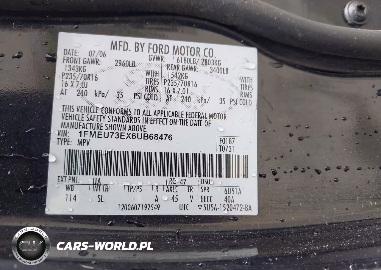 2006 Ford Explorer Xlt VIN:1FMEU73EX6UB68476 - 9