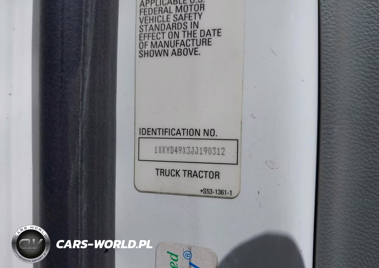 2018 Kenworth T680 VIN:1XKYD49X3JJ190312 - 8