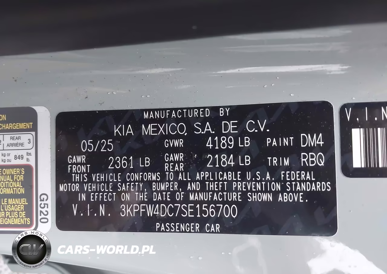 2025 Kia K4 Gt-Line Turbo VIN:3KPFW4DC7SE156700 - 9
