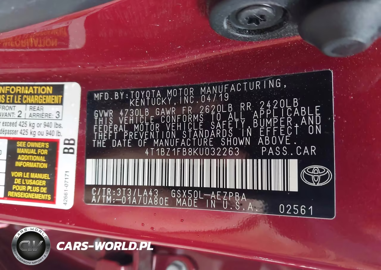 2019 Toyota Avalon Limited VIN:4T1BZ1FB8KU032263 - 9