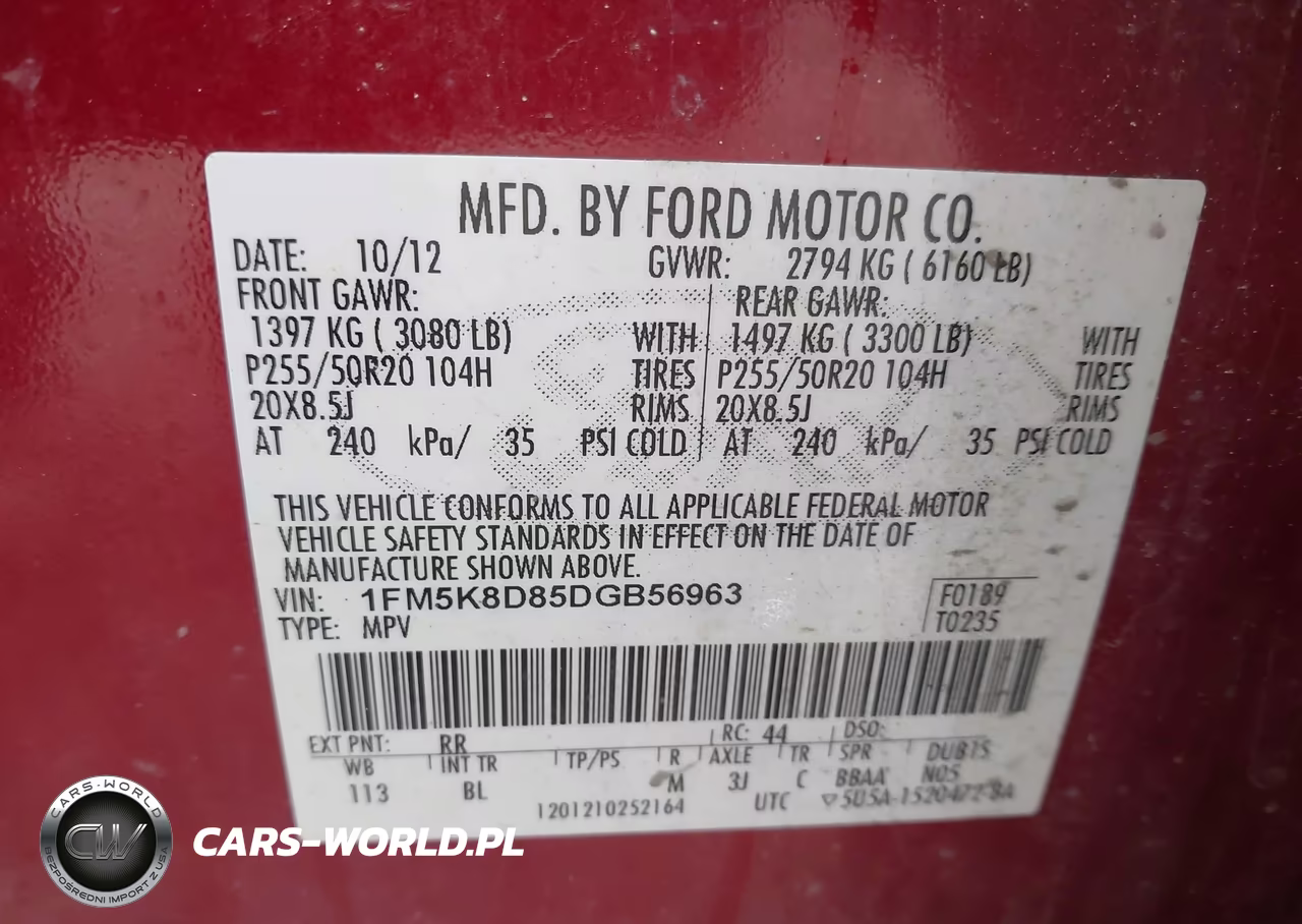 2013 Ford Explorer Xlt VIN:1FM5K8D85DGB56963 - 9